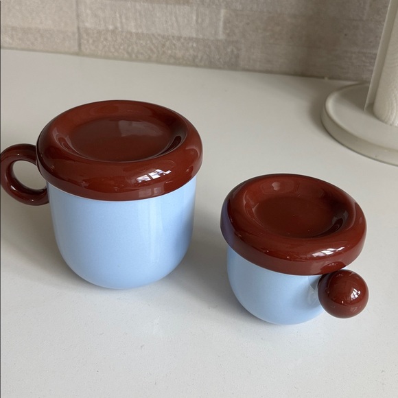 Anthropologie Other - Anthropologie Rika blue Coffee Mug Set